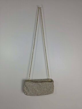 Marciano Gold Crystal Evening Clutch Shoulder Bag